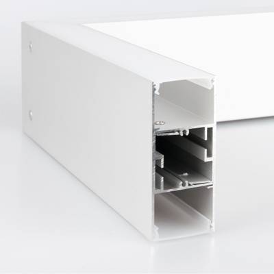 Линейный светодиодный накладной односторонний светильник 78см 15Вт 3000К матовое серебро 101-100-30-78