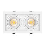 Светильник MS-VORTEX-BUILT-S210x117-2x20W Warm3000 (WH-WH, 40 deg, 230V) (Arlight, IP20 Металл, 5 лет)
