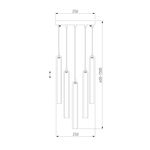 Подвесной светильник со стеклянными плафонами 50381/5 хром, G4х5