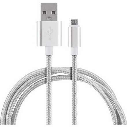 Кабель Energy ET-01 USB/MicroUSB, цвет - серебро