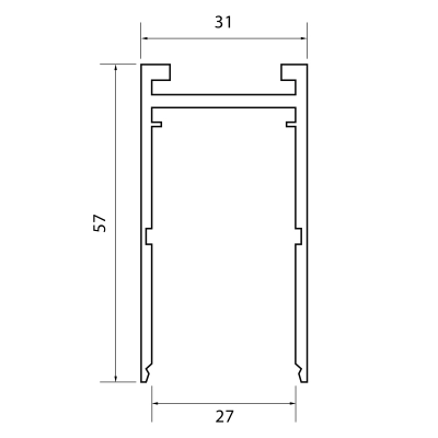 ST015.529.00 Шинопровод SKYLINE 220 ST-Luce Белый