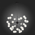 SL376.403.36 Светильник подвесной ST-Luce Черный/Прозрачный, Белый G4 LED 36*2W