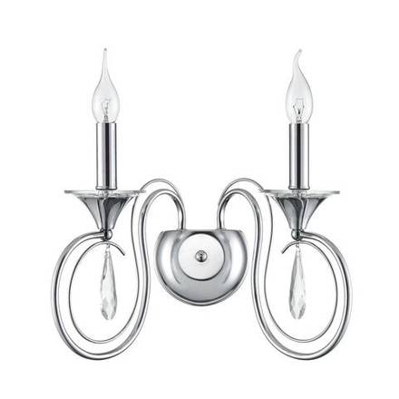 8032/2W CLASSI LN26 металл/хрусталь, хром/прозрачный Бра E14 2*40W 220V LAOKA