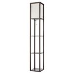 8090/1F COMFI LN25 кофейный/белый, дерево/текстиль Торшер Е27 1*60W 220V PRACTIC