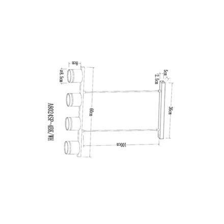 Подвесная люстра Arte Lamp LEGACY A8024SP-4WH, 4хGX53