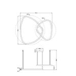 Подвесная люстра Arte Lamp MADISON A2194SP-2PB, 1хLED