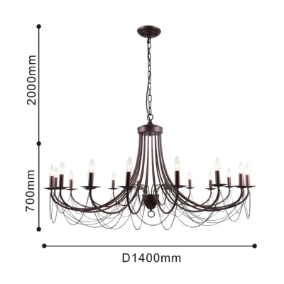 Подвесная люстра Plini 2590-18P, 18*E14*40W. ТМ F-Promo