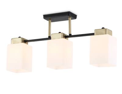 Светильник подвесной TR303046/3 BK/GD черный/золото E27/3 max 60W 540*100*270