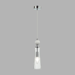 8268/1A NEOCLASSI LN26 160 хром/белый/прозрачный, металл/керамика/стекло Подвес Е14 1*40W 220V EMILY