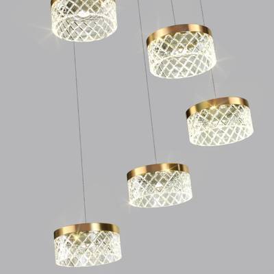 5032/30L L-VISION ODL24 447 античн.бронза/металл/акрил Люстра LED 30W 4000K 1958лм FIVRE