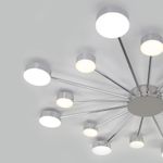 Потолочный светодиодный светильник с пультом управления 90242/16 хром