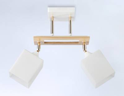 Светильник подвесной TR9501/2 WH/FGD/FR белый/золото/белый матовый E27/2 max 40W 510*100*270