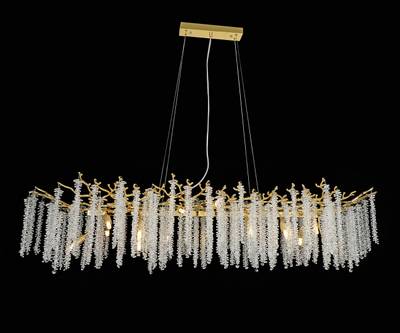 07871-150LD,33 Люстра Шанти золото w150*48 h200 G9 16*7W