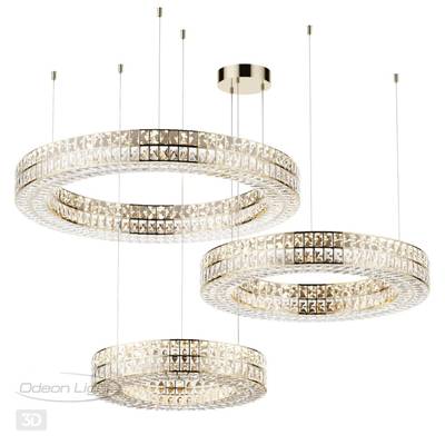 4926/52L L-VISION ODL24 597 золото/металл/хрусталь Люстра LED 52W 4000K 2971Лм PANTA