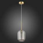 SL1154.323.01 Подвес ST-Luce Латунь/Дымчатый E27 1*60W