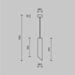 Подвесной светильник Липари / Lipari GU10х1, P044PL-01-40GU10-B. TM Maytoni
