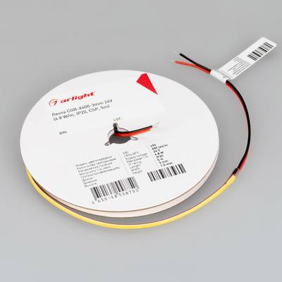 Лента COB-X400-3mm 24V Day4000 (4.8 W/m, IP20, CSP, 5m) (Arlight, -)