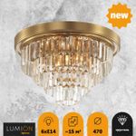5257/6C CLASSI LN23 179 латунь Люстра потолочная E14 6*40W 220V ZAHA