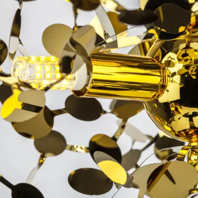 L5PL721132 Подвес пятерной линейный EXTRA 5x3x5W(led) G9  (721132 - 5 + 572162 -1) ЗОЛОТО Lightstar