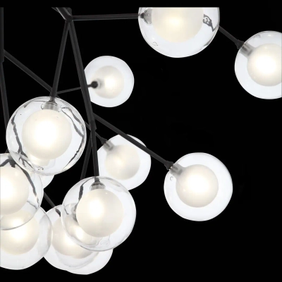 SL376.403.27 Светильник подвесной ST-Luce Черный/Прозрачный, Белый G4 LED 27*2W