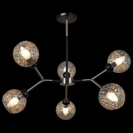 IL0268-6PSQ-79 BK AB светильник потолочный ILLUMICO, E14х6