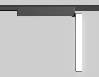 Светильник светодиодный трековый для шинопровода Magnetic Ultra Slim GV1486 BK черный IP20 10W 4200K 48V 230*26*80