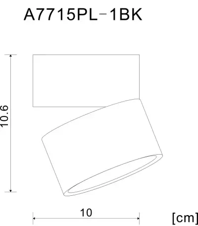 Спот Arte Lamp ARCTURUS A7715PL-1BK, LED