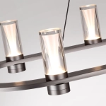 7143/65L HIGHTECH ODL26 513 светильник темный никель/акрилл/металл IP20 LED 69W 3830Лм 3000K 180° 220V DEFANCE