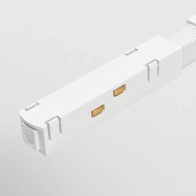 Коннектор питания прямой S35 белый, TRA004PC-22W. TM Maytoni