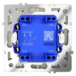 VLS020604 Выключатель с самовозвратом встраиваемый VOLTUM S70 двухклавишный 10А, (шелк). (ТМ Maytoni)
