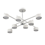 8241/8C COMFI LN26 244 белый/хром, металл Люстра потолочная LED GX53 8*7W 220V KARINA