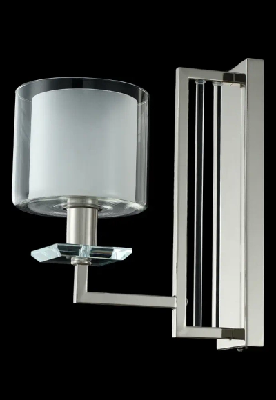 Бра Crystal Lux NICOLAS AP1 NICKEL/WHITE 3400/401