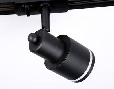 Светильник однофазный трековый GL5206 BK черный GU10 max 12W