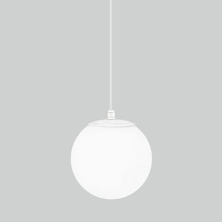 Светильник садово-парковый со стеклянным плафоном Sfera H 35158/U белый
