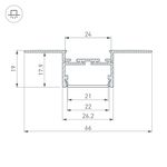 Профиль PLS-LOCK-H19-T-HIDE-2000 (Arlight, Алюминий)