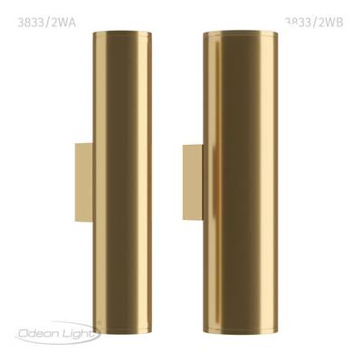 3833/2WA HIGHTECH ODL20 375 золотистый/металл Настенный светильник E27, LED max 7W 220V DARIO