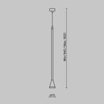 Подвесной светильник Arrow GU10х1, P064PL-01B-1. TM Maytoni