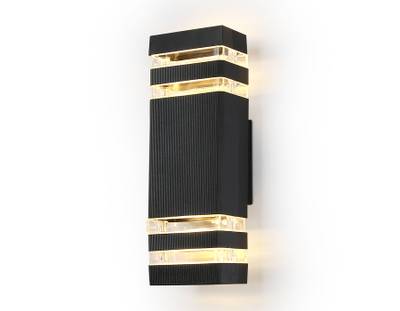 Светильник уличный настенный архитектурный ST2574/2 BK/CL черный/прозрачный IP54 GU10/2 max 35W 310*110*65