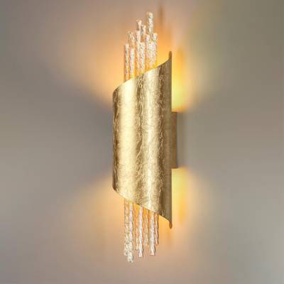 3901/5W L-VISION ODL20 377 золотистый/стекло/металл Настенный светильник LED 4000K 5W 220V MONICA