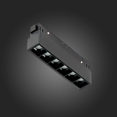 ST361.436.06 Магнитный трековый светильник Черный LED 1*6W 3000K 532Lm Ra>80 36° IP20 L115xW22xH44 48V