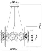 Подвесная люстра Arte Lamp AMELIA A1039SP-10BK, 10хE14