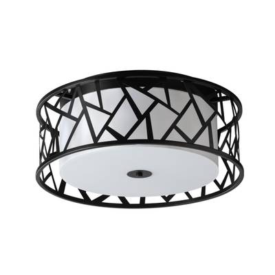 7700/40L AVRA LED SN 34 Светильник металл/ткань/стекло/белый/черный LED 40Вт 3000-6000K D500 IP20 пульт ДУ FABIANA