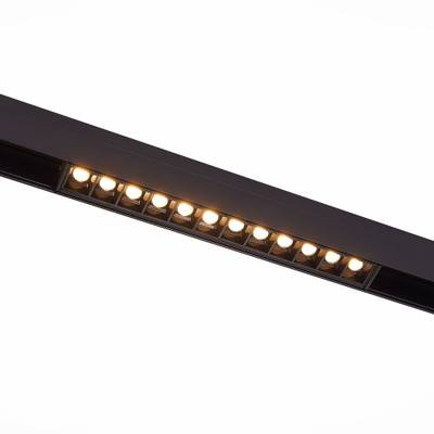 ST361.436.12 Магнитный трековый светильник Черный LED 1*12W 3000K 1 009Lm Ra&gt;80 36° IP20 L222xW22xH44 48V