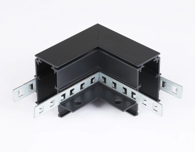 Коннектор угловой для встраиваемого шинопровода Magnetic GL3354 BK черный 85*85*H46.8