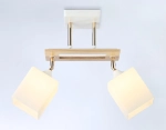 Светильник подвесной TR9501/2 WH/FGD/FR белый/золото/белый матовый E27/2 max 40W 510*100*270