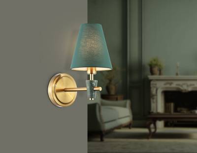 Светильник настенный LH75055 BS/GN латунь/зеленый E14 max 40W 230*140*270