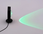 Атмосферная светодиодная настольная лампа с пультом DE8383 BK черный LED RGB 3W (ПДУ RGB)