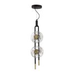 5407/23L MODERN ODL_EX24 135 черный/золотой/металл/стекло Подвес LED 23W 3000K 1940Лм MAGNET