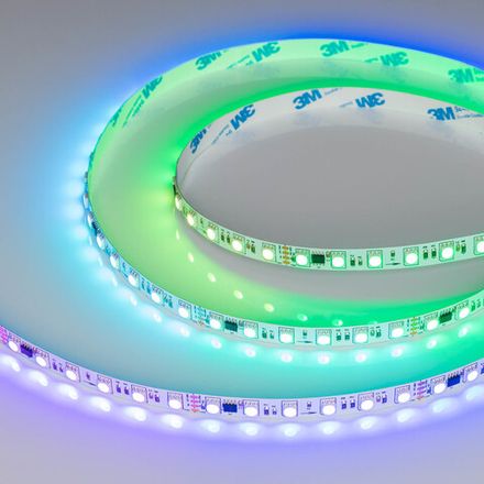 Светодиодная лента DMX-B72-10mm 24V RGB-PX6 (16 W/m, IP20, 5060, 5m) (Arlight, бегущий огонь)