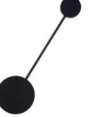 2208-1B,19 Настенный светильник Фирс черный d14 h50 Led 5W (4000K)